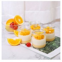 홈메이드 푸딩 유리병 요거트 유리병 200ml x 6병