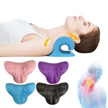 목 스트레칭 바른 경추 베개 기구 C커브형 쿠션 편안한 자세 넥 스트레쳐 케어넥 넥퀸, 블랙