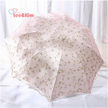 리앤킴 자외선차단 레이스 3단 양산 WA2175