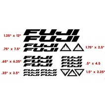 후지 자전거 프레임 호환 비닐 컷 스티커 데칼 색상, 03 빨간