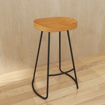 카페용 라운지용 바테이블 의자 기본 원목 아일랜드, 높이 55CM