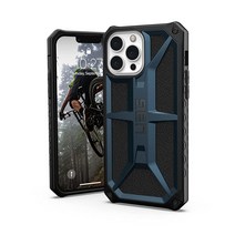URBAN ARMOR GEAR UAG 아이폰 13 프로 맥스 케이스 블루 말라드 견고한 경량 슬림 충격 방지 프리미엄 모나크 보호 커버 [6.7인치 스크린]