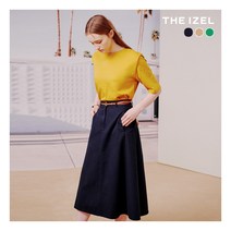 [THE IZEL] (더아이젤) 23SS 코튼100 플레어 스커트+벨트 SET