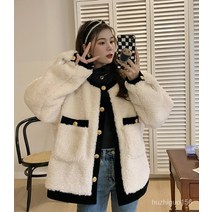 리얼 샷 2022 가을 새로운 여성 마오 마오 작은 향수 바람 재킷 코트 여성