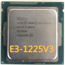 파워딜 인텔 제온 E3-1225 v3 E3 1225v3 GHz 쿼드 코어 스레드 CPU 프로세서 LGA 3 2, 한개옵션0