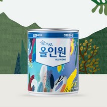 KCC 숲으로올인원 반광 0.9L 내외부 철재 벽지 목재 친환경페인트, 반광-흑색