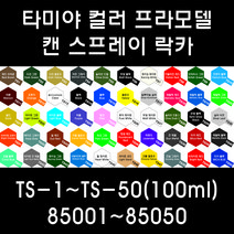 타미야 컬러 프라모델 캔 스프레이 락카 TS-1~TS-50(100ml) 85001~85050, 85017 TS-17 알루미늄 실버