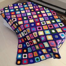 수제 담요 코바늘 소파 여름 커버 블랭킷 타월 손뜨개, 커피 120 x150