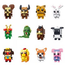 레고호환 블록 십이지신 피규어 12종세트 832pcs