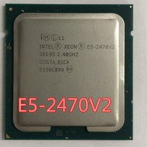 CPU 인텔 제온 E52470v2 E5 v2 V2 2.4GHz 10 코어 20 스레드 CPU 프로세서 25M 95W LG 호환 호환A 1356