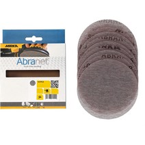 Mirka 9A-232-080RP 10개. 12.7cm P80 그릿 아브라넷 디스크 그레이, 07 320