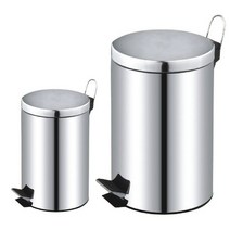 댐퍼 스텐레스 휴지통 8리터 + 20리터 상품, 1세트