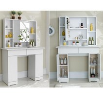 콘솔형 폭좁은 화장대 현관꾸미기 수납선반 화장대겸책상 콘솔화장대 예쁜 센터, 화이트