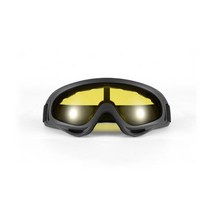 청소년 자전거 스키 고글 안개 방지 스노우 OTG 100 UV 보호 남녀 청소년용 구부릴 수 있는 듀얼 렌즈, 04 YELLOW_01 WHITE