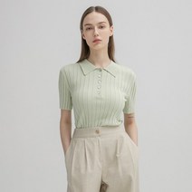 (광주신세계)카라 골지 슬림 하프 니트(T-6394)나인 니트(T-6394) 170871