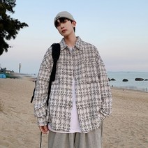 가을 2022 와이드 루즈핏 남성마자켓 건달카리스마 트렌드 체크 코트 JK840P68 4994443819
