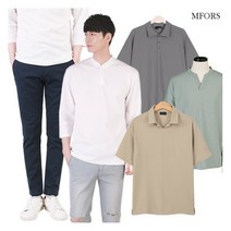 [엠포르스] 캐주얼 여름코디룩 남자반팔티 7부티 카라티 슬랙스 스판면바지 청바지 밴딩팬츠