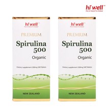 하이웰 뉴질랜드 프리미엄 스피루리나 500mg 오가닉 500정, 2박스