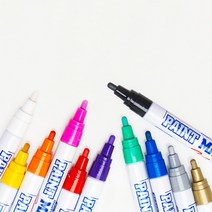 문화 페인트마카 11색 유리에쓰는펜 마커펜 아크릴, 10 분홍