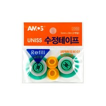 2000 아모스수정테이프리필 2개입, 2000 아모스수정테이프(리필 2개입)