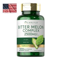 칼라일 Carlyle 비터 멜론 여주 컴플렉스 2500mg 미국 온가족 부모님 비타민 추천 200정