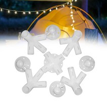 어닝 텐트 캠핑 하이킹용 예비 부품 피트 코너 커넥터 액세서리 삽관 교체 1 세트