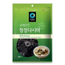 [정원] 청정원 남해안산 청정 다시마 80g, 4개