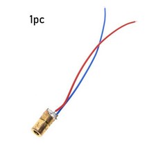 5/10pcs 레이저 다이오드 650nm 6mm 3/5V 5 백만 와트 가변 도트 모듈 레드 구리 헤드 목공 측정 도구, 01 1pcs_02 5V