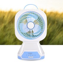탁상용선풍기 3엽날개 LED랜턴겸용 USB충전식 180AF