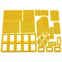 중국레고 테크닉 호환 120 개 DIY 기술 부품 6 색 리프트 암 두꺼운 빌딩 벽돌 블록 액세서리 세트 빔 기계 대량 하이테크 완구, yellow