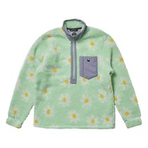 2223 에어블라스터 셰르파 여성 스노우 보드 하프 집업 AIRBLASTER Womens Sherpa Half Zip Mint Big Daisy