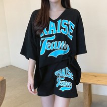 수니베 프리에 브이 반바지 세트 트레이닝 홈웨어 운동복 빅사이즈 루즈핏 캐쥬얼 스트릿 99