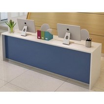 인포데스크 로고 제작 상담 학원 에스테틱 카운터 프런트, 무광택 무도장 퓨어 화이트