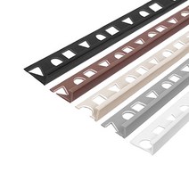 (재단가능) PVC L자 재료분리대 3사이즈(8 10 12mm) 2.4M 5Color _철물 모서리마감 코너비드 코너몰딩 타일몰딩 L자몰딩 PVC몰딩 알루미늄몰딩 꼼꼼이 바닥마감, 블랙, 8mm