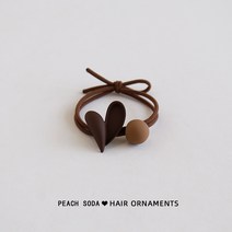 MOA 여성 하트 고무줄 머리끈 헤어끈 헤어밴드 심플 데일리 러블리 ins 스타일