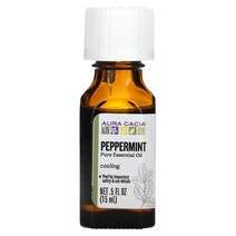 Aura Cacia Pure Essential Oil Peppermint 0.5 fl oz (15 ml)