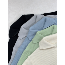 하이넥 투웨이 니트 집업 가디건(5color)