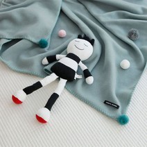 [천삼백케이] [홈스매니아] 파스텔 폼폼 무릎담요 (4color)