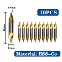 탁상드릴 보루방 드릴링머신 센터 드릴 비트 세트 홀 센터링 커터 드릴링, A6.0 (14mm)Cobalt
