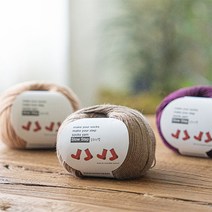 슬로우스텝(50g)1팩(6볼)양말 스웨터 가디건뜨기, 120 블루