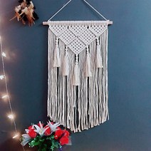 태피스트리 아시아 Z 위빙 라탄 숲 핸드메이드 드림캐처 펀텐트 장식 웨딩 민박 오프라인숍 개업 걸이용품 2562628596, LZ990 1베이지컬러 45*80 나