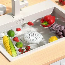 샤오미 가정용 미니 초음파 세척기 해산물 야채 살균 농약 소독 과일 제거, 화이트, 단일사이즈
