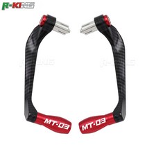 야마하 mt-03 mt03 mt 03 오토바이 유니버셜 78 quot 22mm 핸들 바 그립 가드 브레이크 클러치 레버 핸들 바 가드 프로텍터, b 레드
