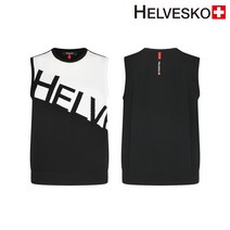 헬베스코 FWKV_864 블랙 여성 니트 베스트 골프조끼