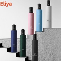 3단 접이식 자동 자외선차단 강풍에갱한 튼튼한 고밀도 방수코팅 양산 우산