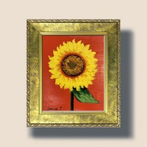 돈들어오는그림 금전운 해바라기 그림액자 1송이 3호