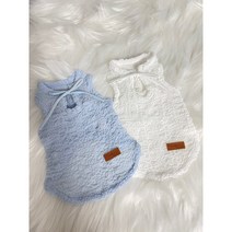 솜앤샵 강아지옷 인기만점 여름 민소매 버블런닝, 화이트