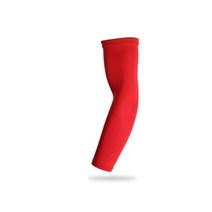 WorthWhile 스포츠 암 압축 슬리브 농구 사이클링 워머 여름 러닝 UV 프로텍션 배구 선 스크린 밴드, L, 11 1 Piece Red