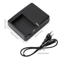 LC E5E 캐논 EOS450D EOS1000D LP E5 리튬 배터리 EU 플러그 용 배터리 충전기, 검은 색
