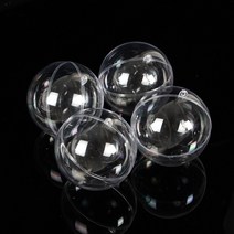 아크릴 뽑기 투명 빈 캡슐 둥근 공 모양 케이스 플라스틱 10cm 4개